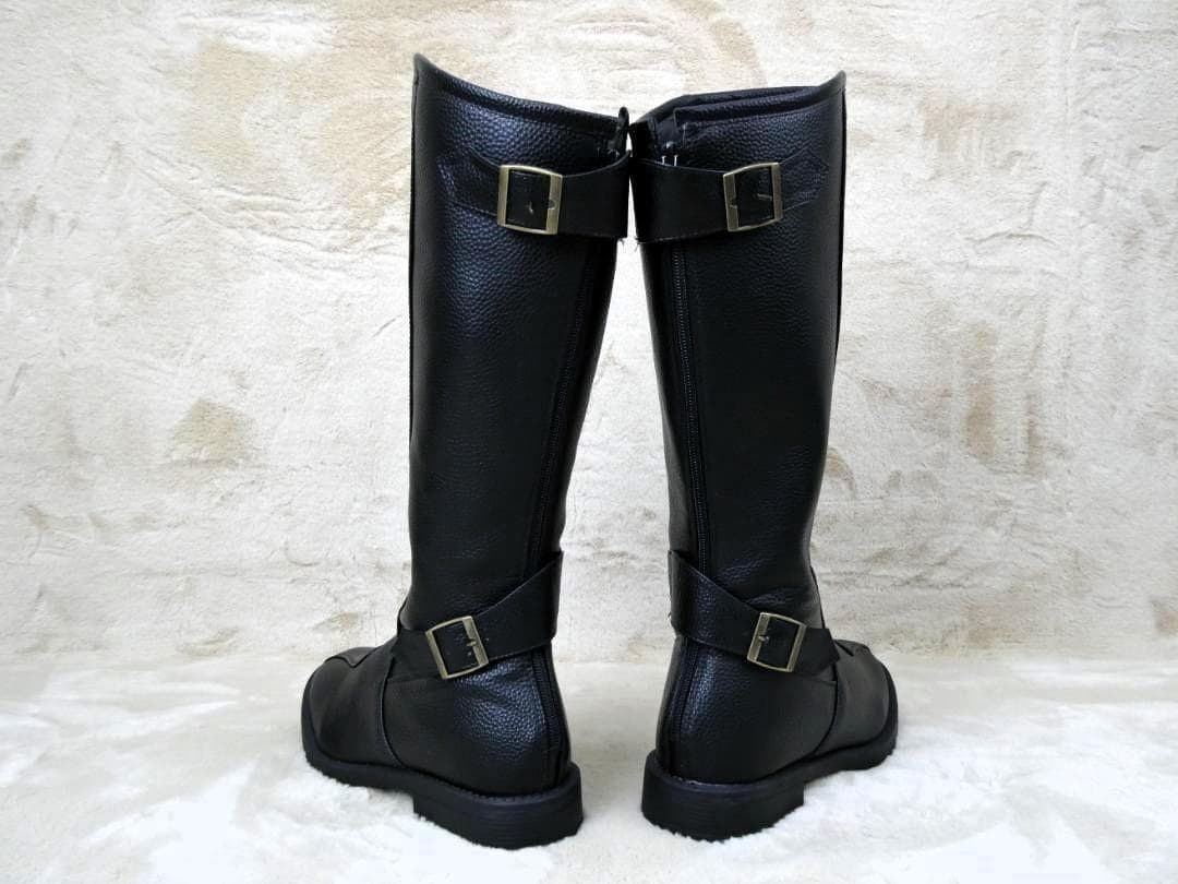 黒２６．５ｃｍ　特攻ブーツ/ブラック ライダーブーツ ロングブーツ 旧車會