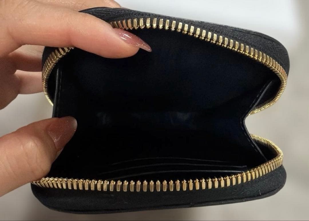 美品　DIOR Dior フォンホルダー ショルダーバッグ ブラック　レザー