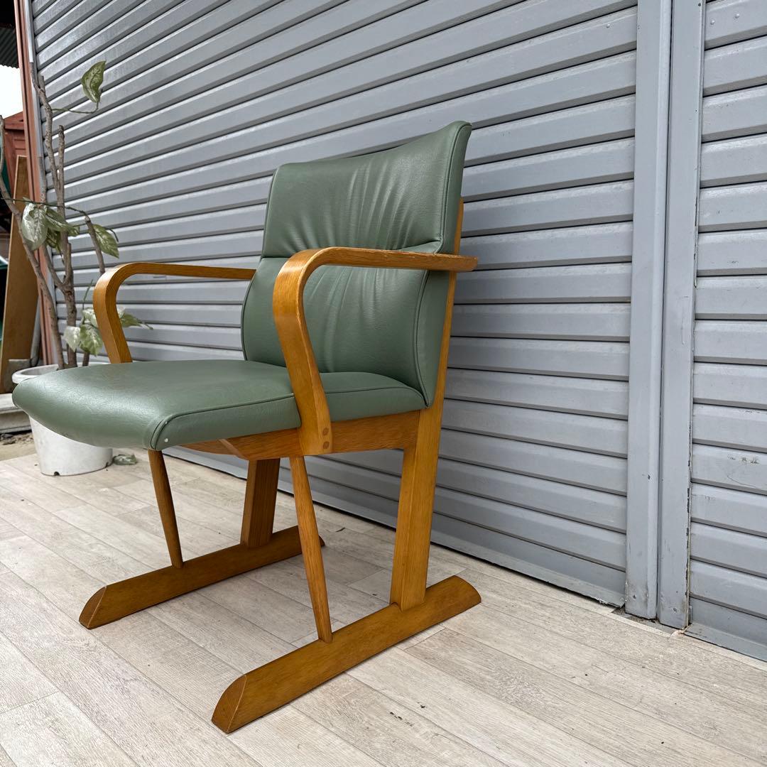 飛騨産業　アームチェア　ダイニングチェア　円空　佐々木敏光 デザイナーズ　④