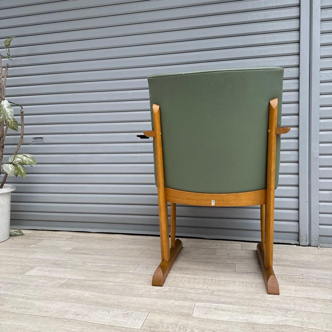 飛騨産業　アームチェア　ダイニングチェア　円空　佐々木敏光 デザイナーズ　④