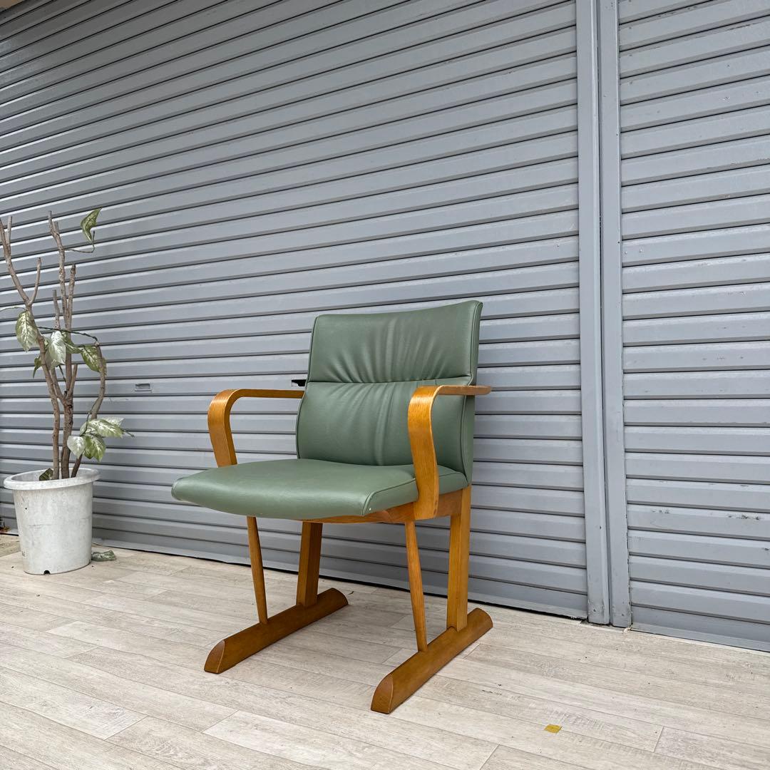 飛騨産業　アームチェア　ダイニングチェア　円空　佐々木敏光 デザイナーズ　④