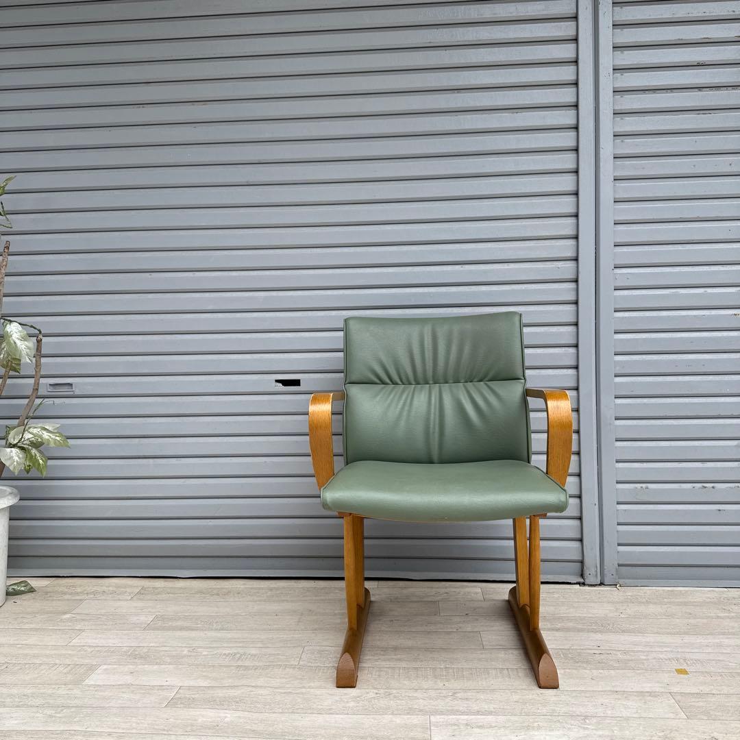 飛騨産業　アームチェア　ダイニングチェア　円空　佐々木敏光 デザイナーズ　④