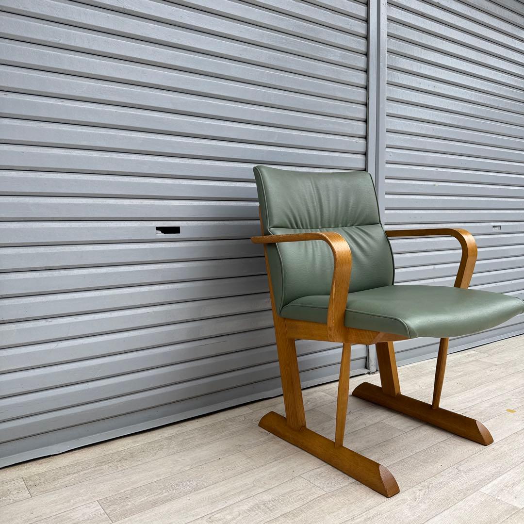 飛騨産業　アームチェア　ダイニングチェア　円空　佐々木敏光 デザイナーズ　④