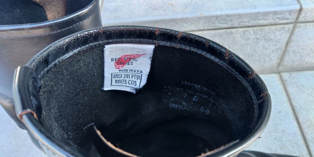 レッドウィング　エンジニアブーツ ANSI Z41 PT91