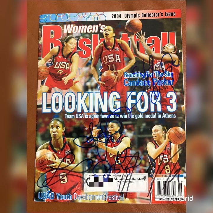 WNBA Super Stars サイン入り雑誌