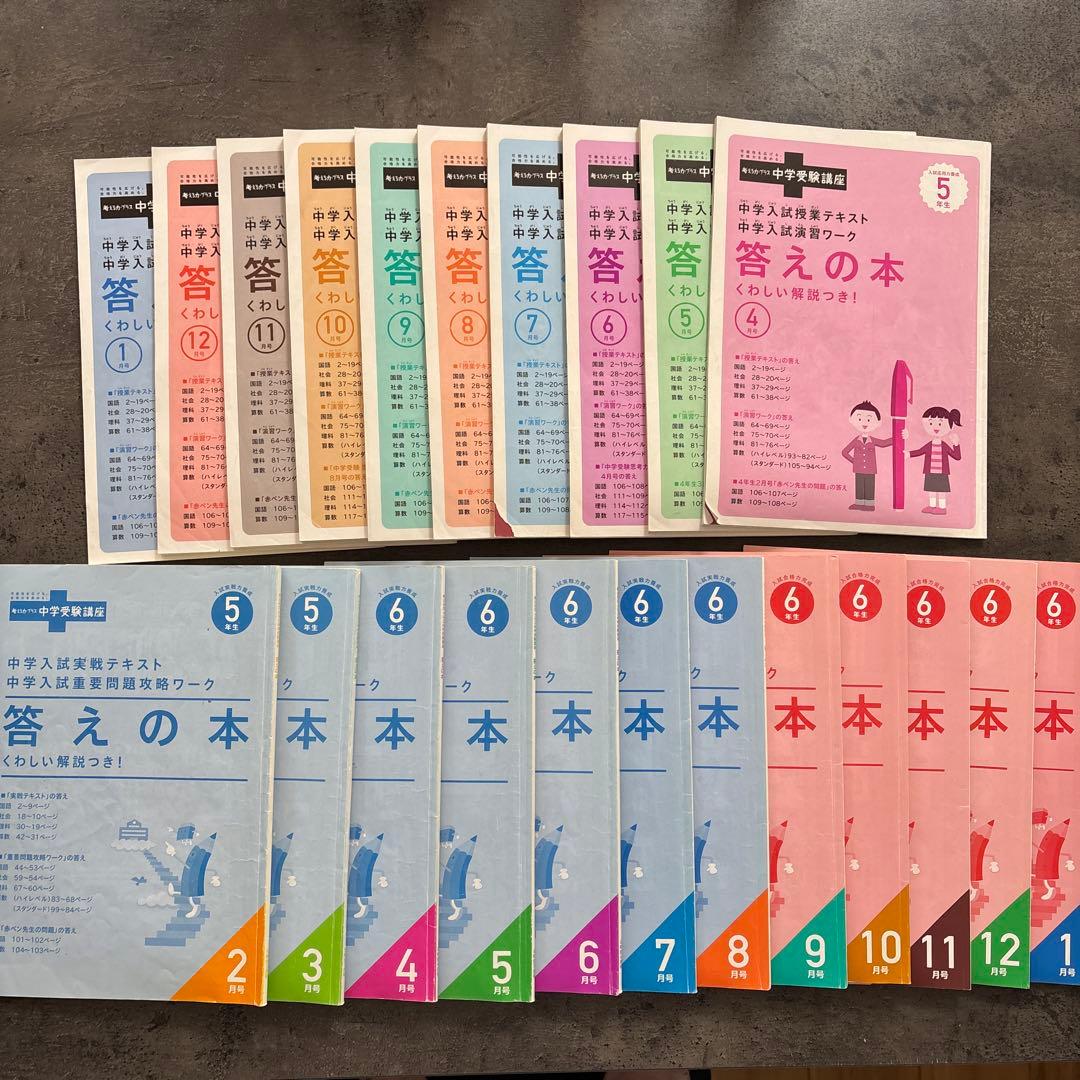 進研ゼミ　中学受験講座　5年生　6年生　中学入試演習ワーク　重要問題攻略ワーク