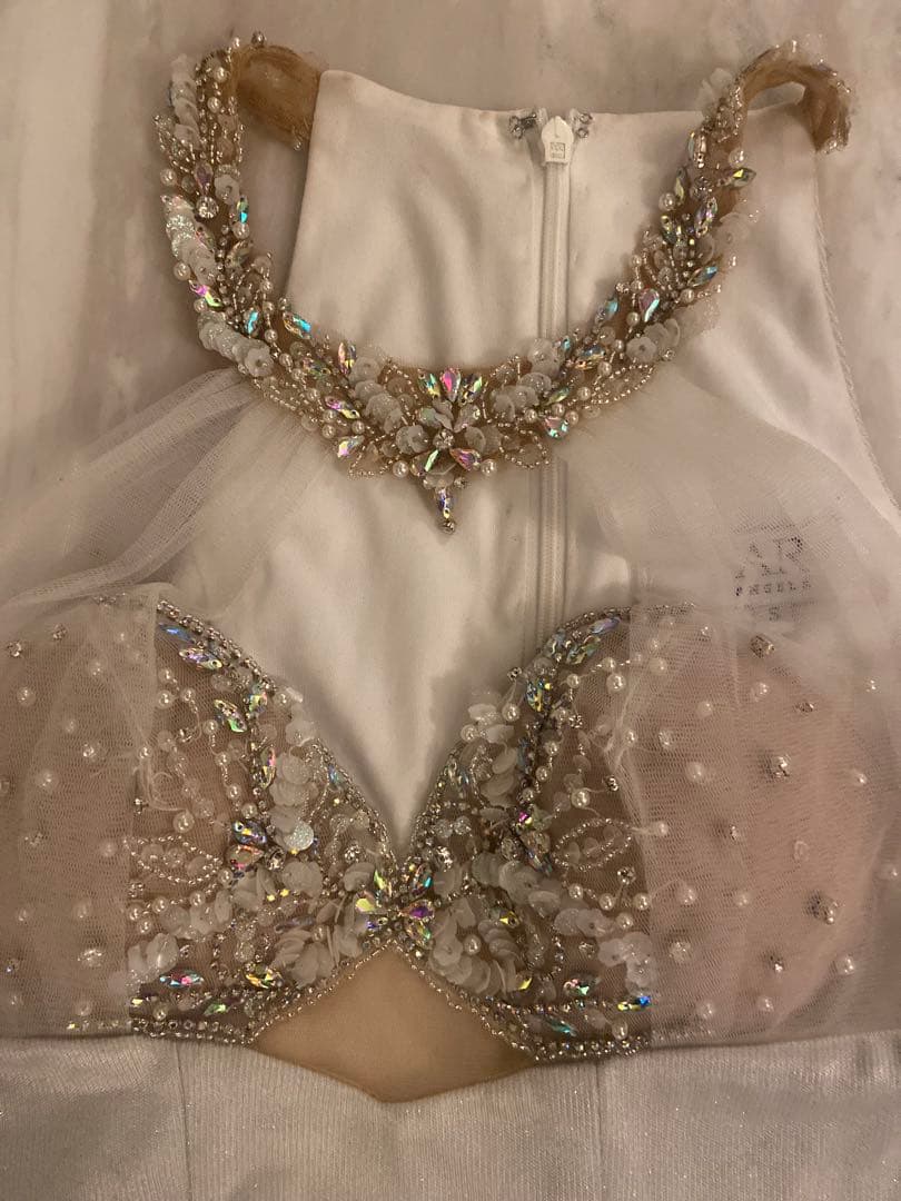 ANGEL R AR24253 ホワイト ミニ　ドレス