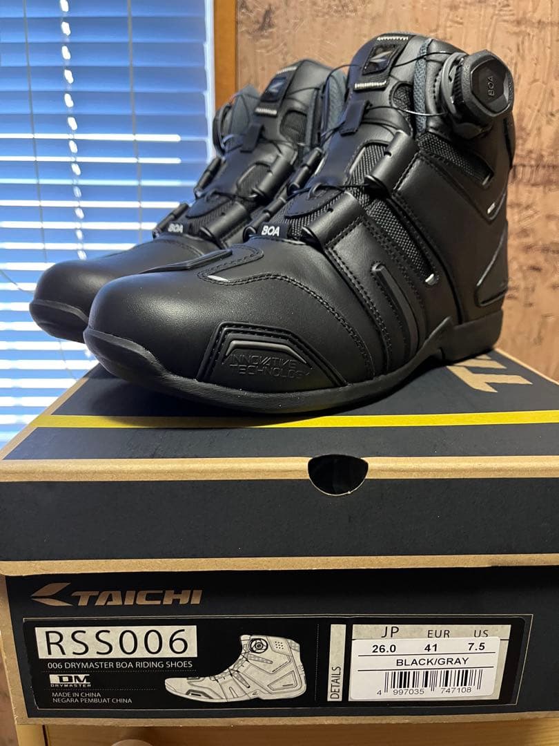 TAICHI RSS006 バイク用ライディングシューズ 26.0cm