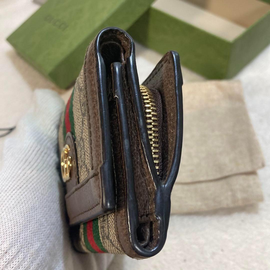 ！極美品！　GUCCI グッチ　PVC 折り財布　コンパクト　ケース