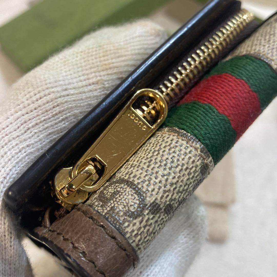 ！極美品！　GUCCI グッチ　PVC 折り財布　コンパクト　ケース