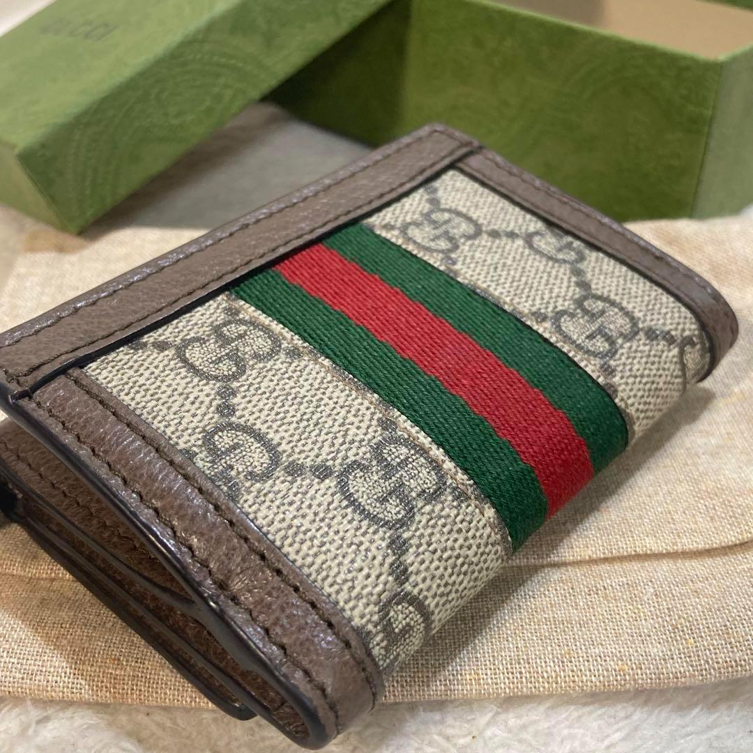 ！極美品！　GUCCI グッチ　PVC 折り財布　コンパクト　ケース