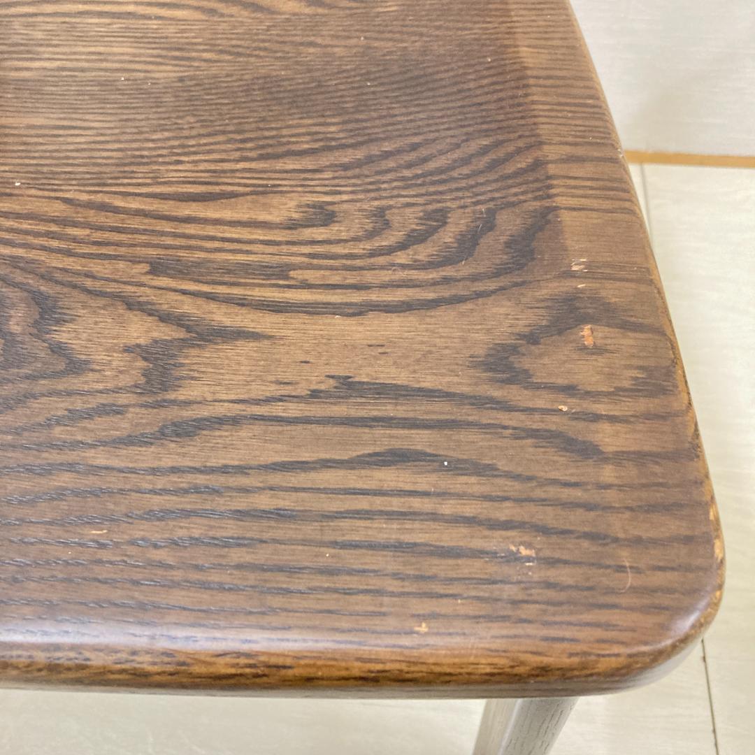 【浜本工芸】オーク材　ダイニングチェア　椅子　2脚セット　天然木　B