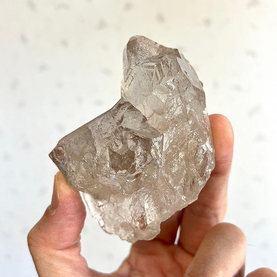 最高級　聖地ヒマラヤ マニハール産　高波動 天然水晶ポイント 高透明　2