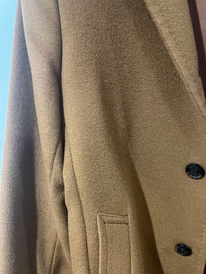 COMME CA ISM ブラウン チェスターコート Lサイズ