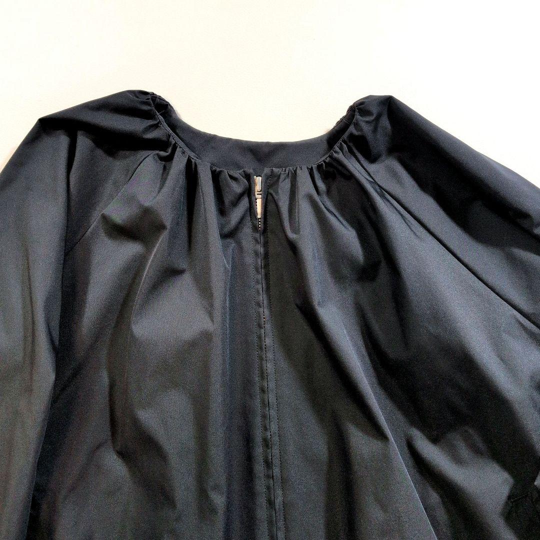 洗える soeju 近年モデル　リモンタブルゾン　ノーカラー　ダブルジップ