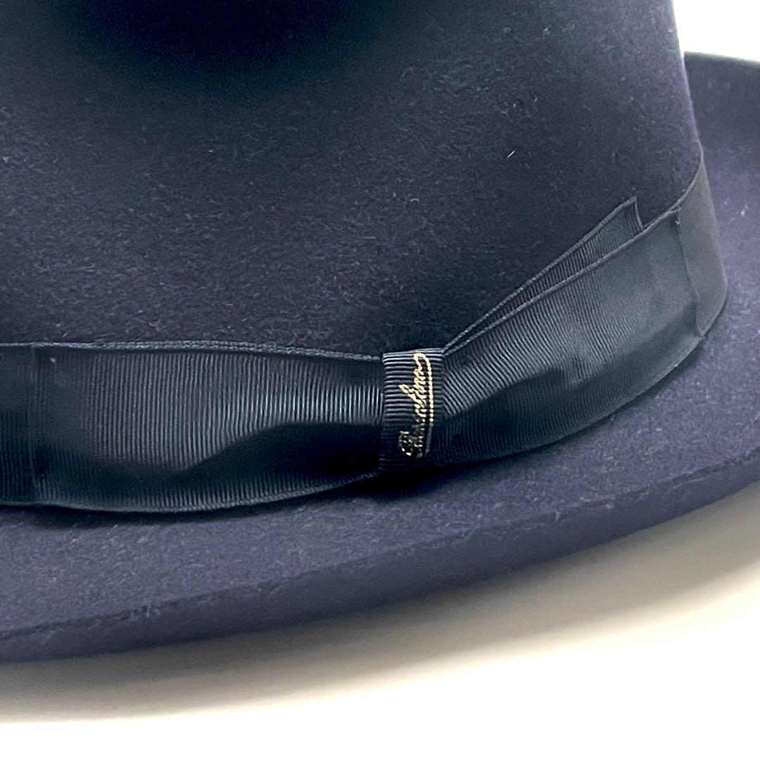 【極美品】ボルサリーノ アレッサンドリア 中折れ フェドラハット 61cm