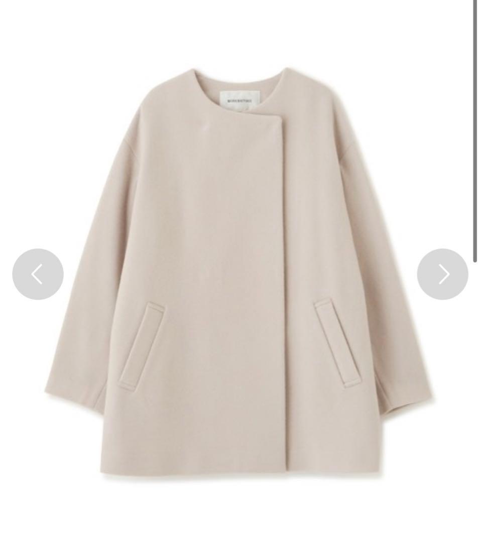 ナチュラルビューティーベーシック オーバーハーフコート ベージュ