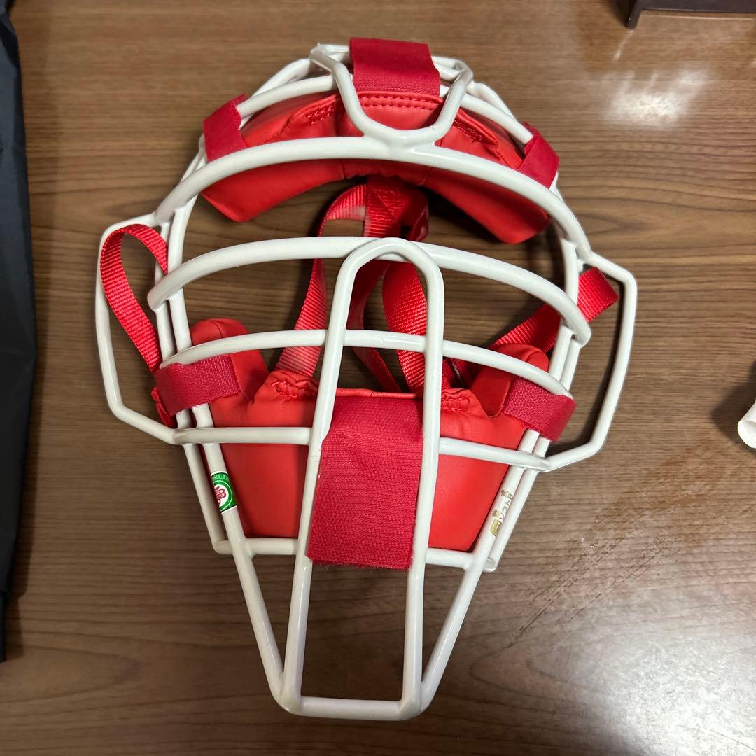 MizunoPro キャッチャーマスク レッド