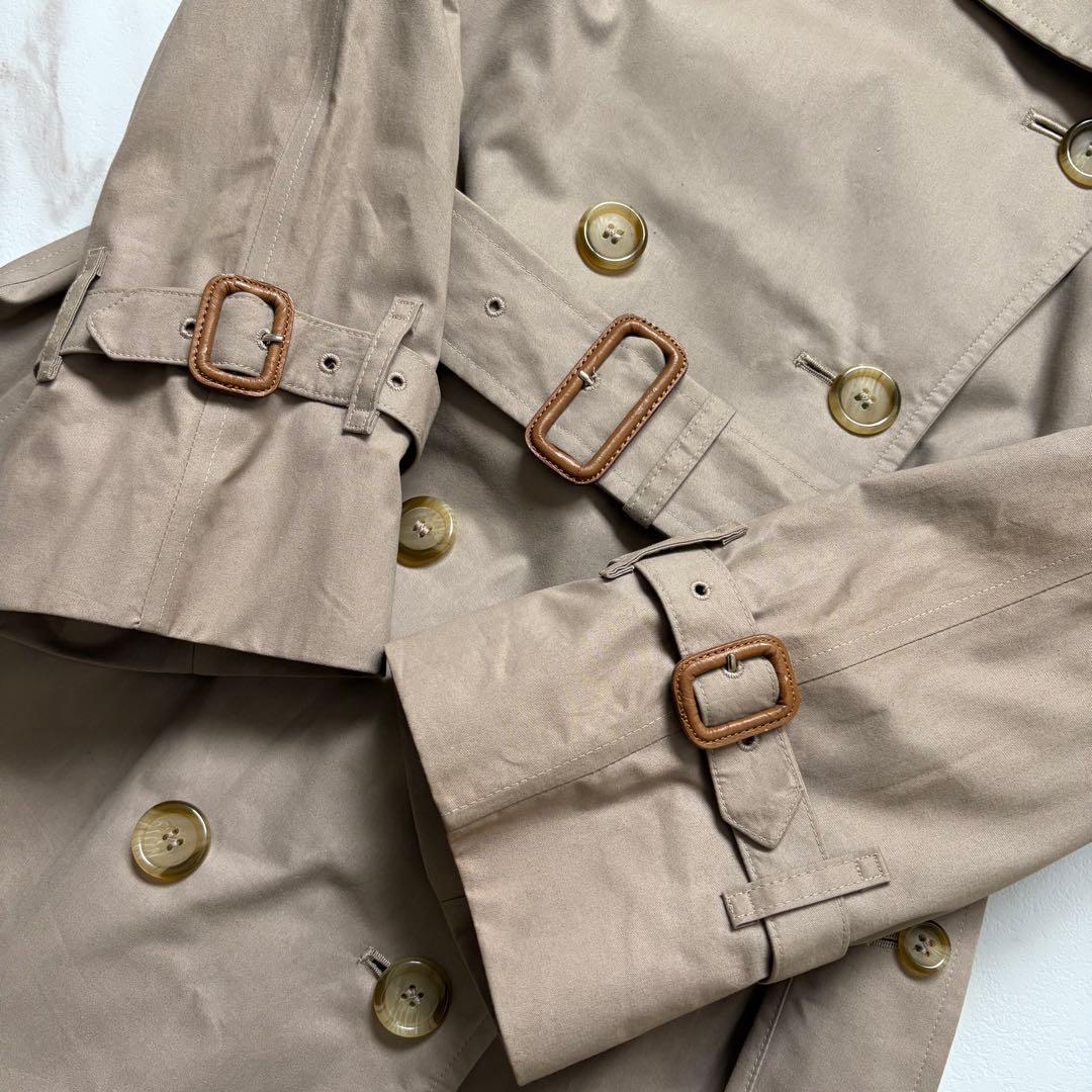 美品◆着丈112 バーバリー ライナー ベルト付 トレンチコート マキシ