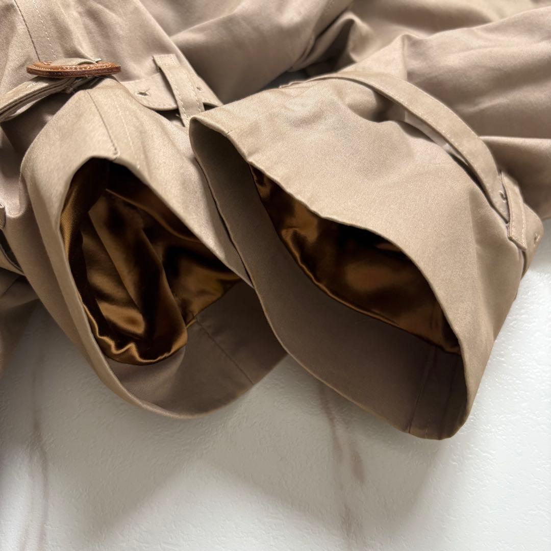 美品◆着丈112 バーバリー ライナー ベルト付 トレンチコート マキシ