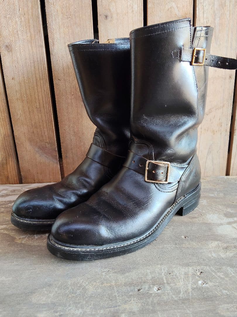 希少 hy-test pt83 ビンテージ エンジニアブーツ us8.5 茶芯