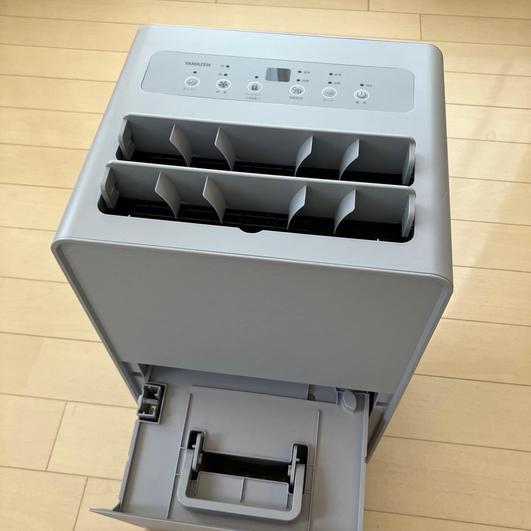 除湿機 YAMAZEN EDC-H60 グレー 除湿量6.0リットル 14畳用