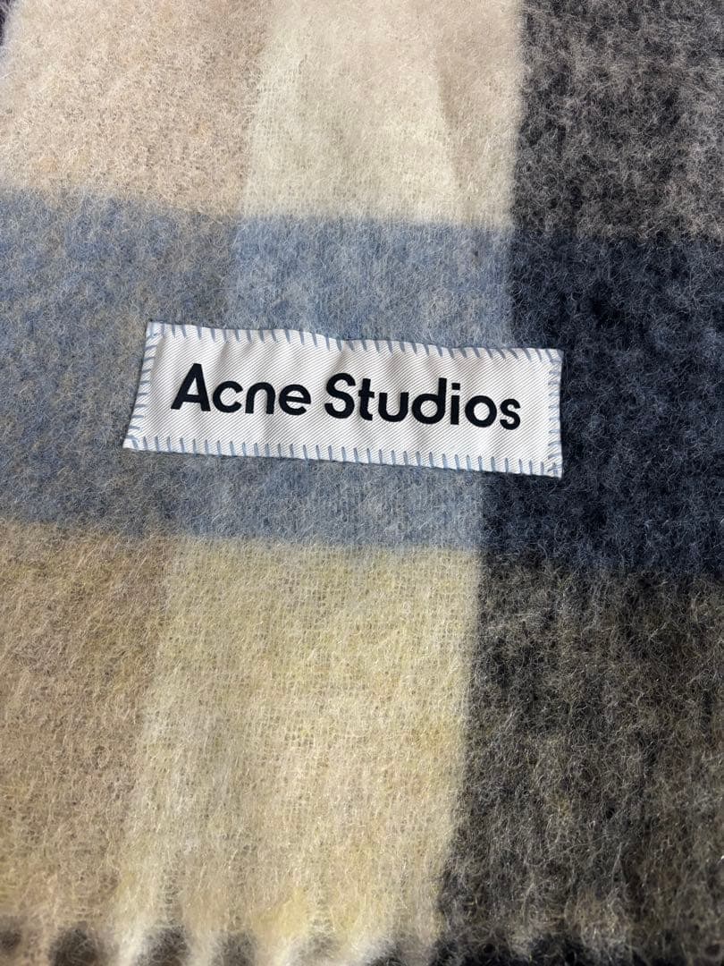 【正規品】Acne Studios マフラー　モヘアチェックスカーフ