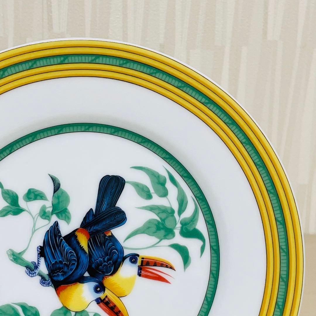 HERMES エルメス Toucans トゥカン 皿 プレート 直径19cm