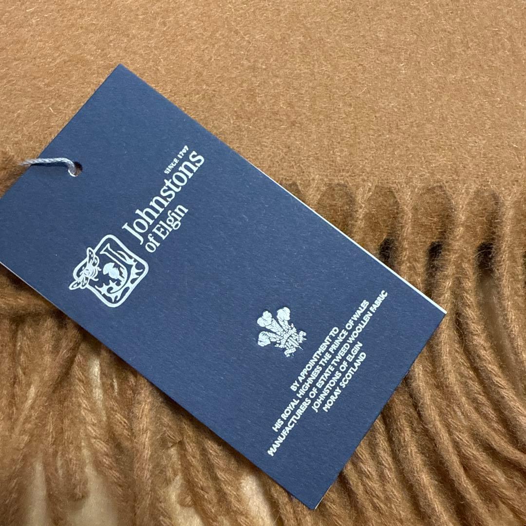 新品タグ付大判Johnstons of Elginカシミヤストールジョンストンズ