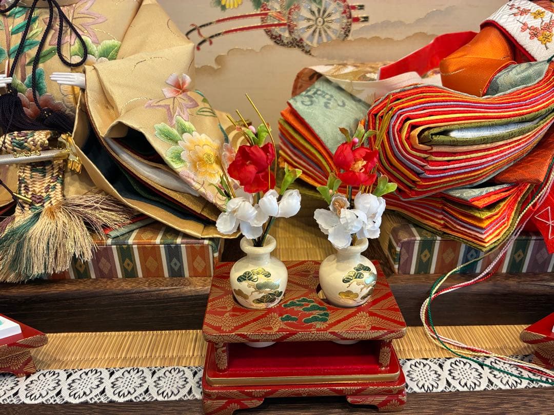 京雛　龍飛作　雛人形　お道具一式