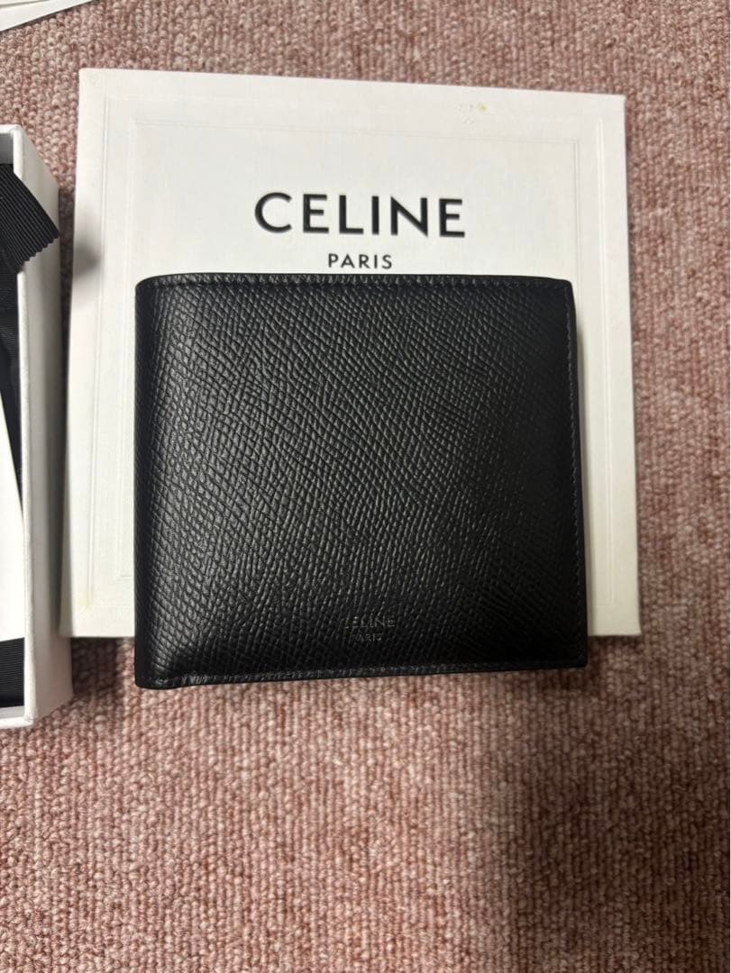 CELINE バイフォールドウォレット/グレインドカーフスキン
