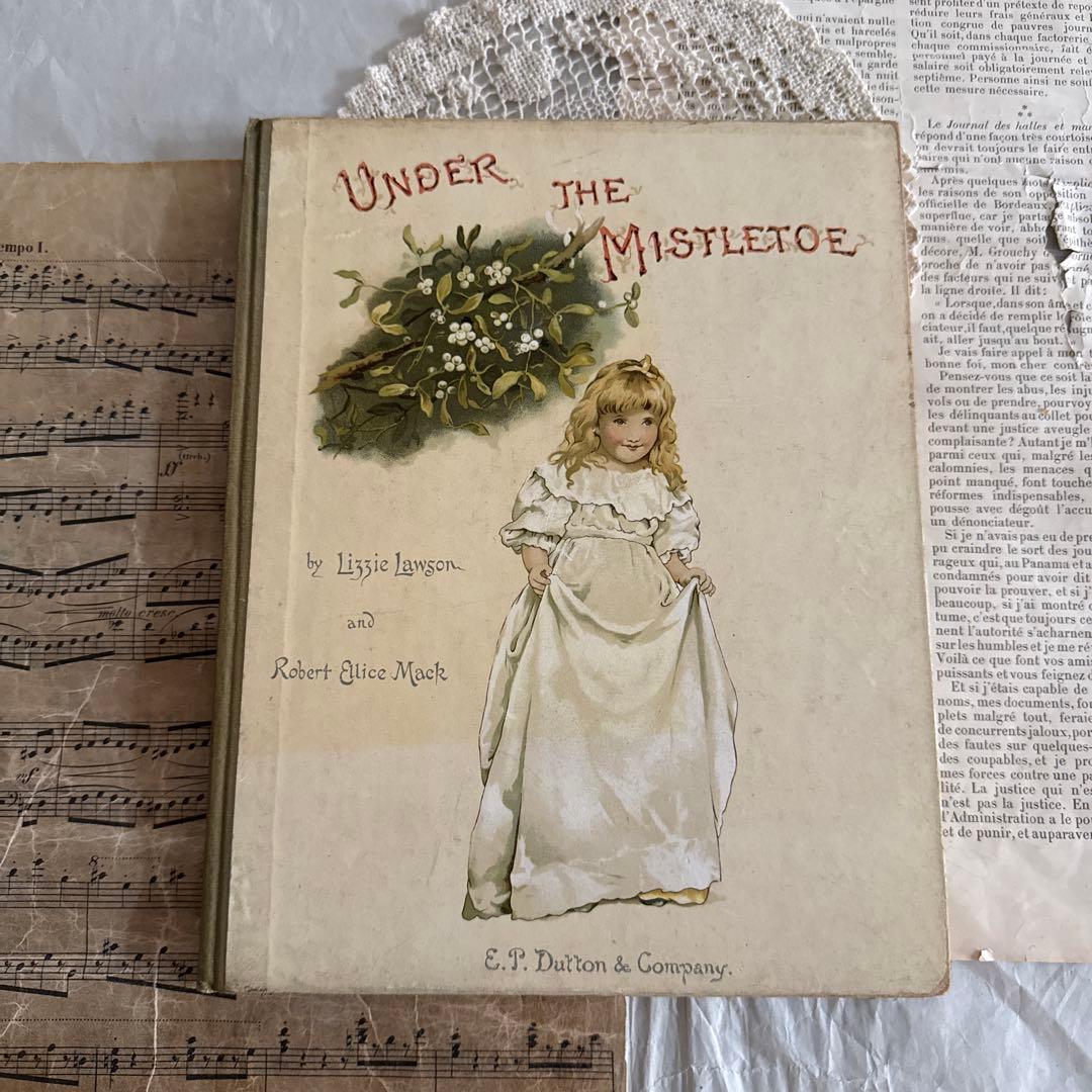 1886年アンティーク美しい挿絵ヴィクトリアン絵本　洋書ジャンクジャーナル古書