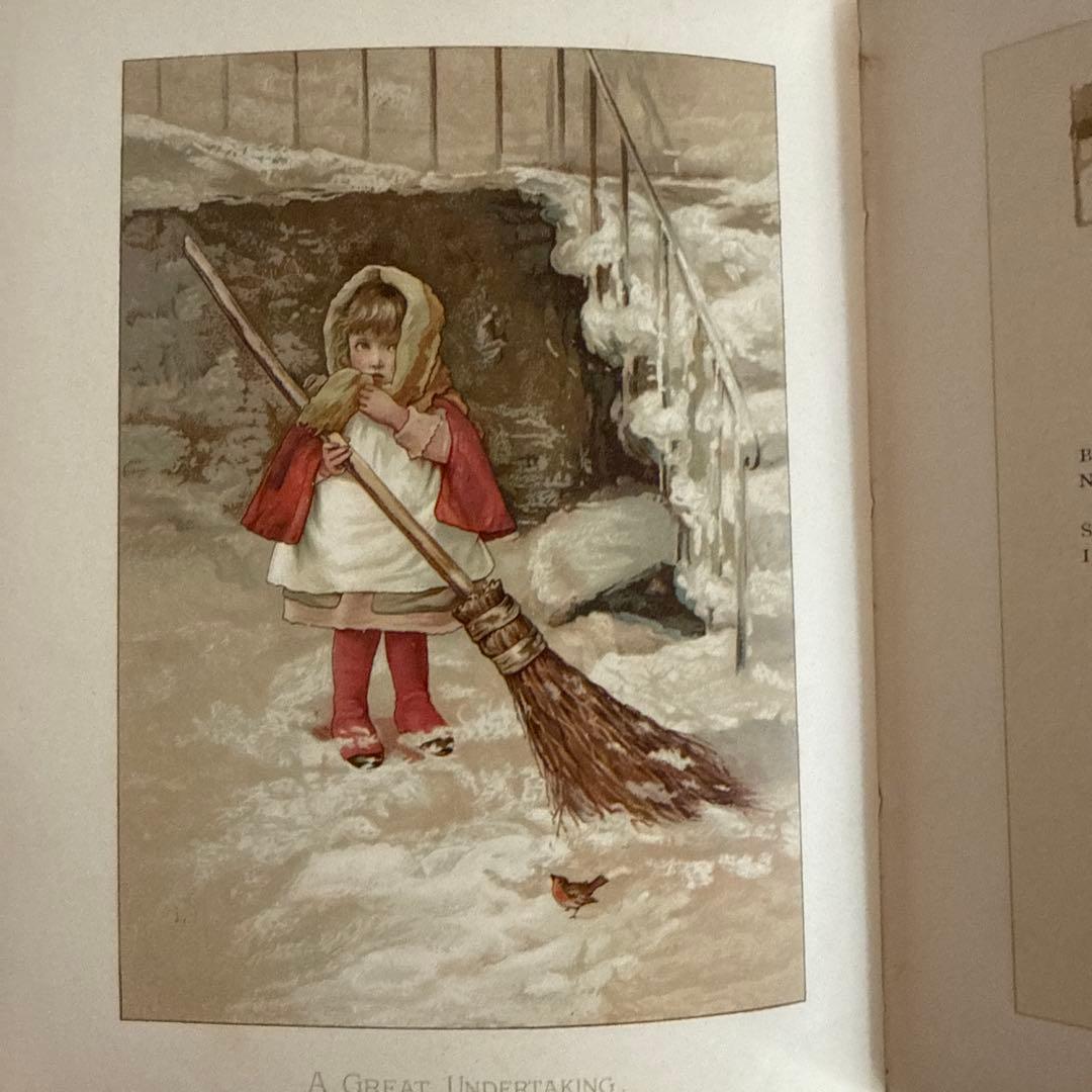 1886年アンティーク美しい挿絵ヴィクトリアン絵本　洋書ジャンクジャーナル古書