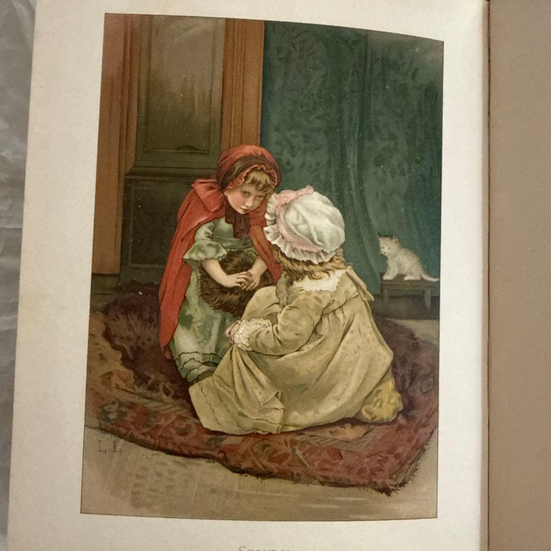 1886年アンティーク美しい挿絵ヴィクトリアン絵本　洋書ジャンクジャーナル古書