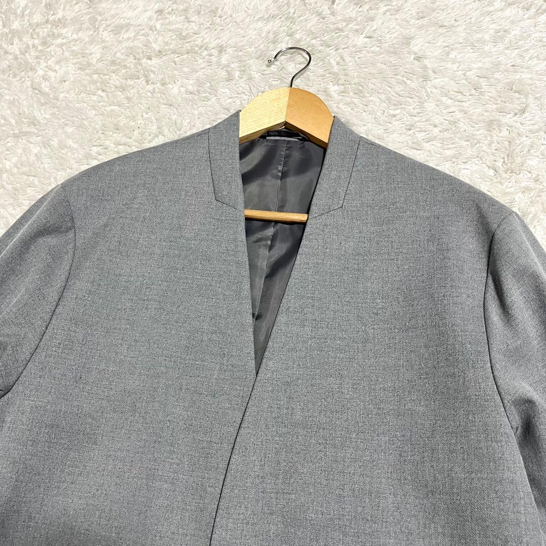 ✨美品✨SHIPS 洗える ウォッシャブル ビジネススーツ ノーカラー Lサイズ