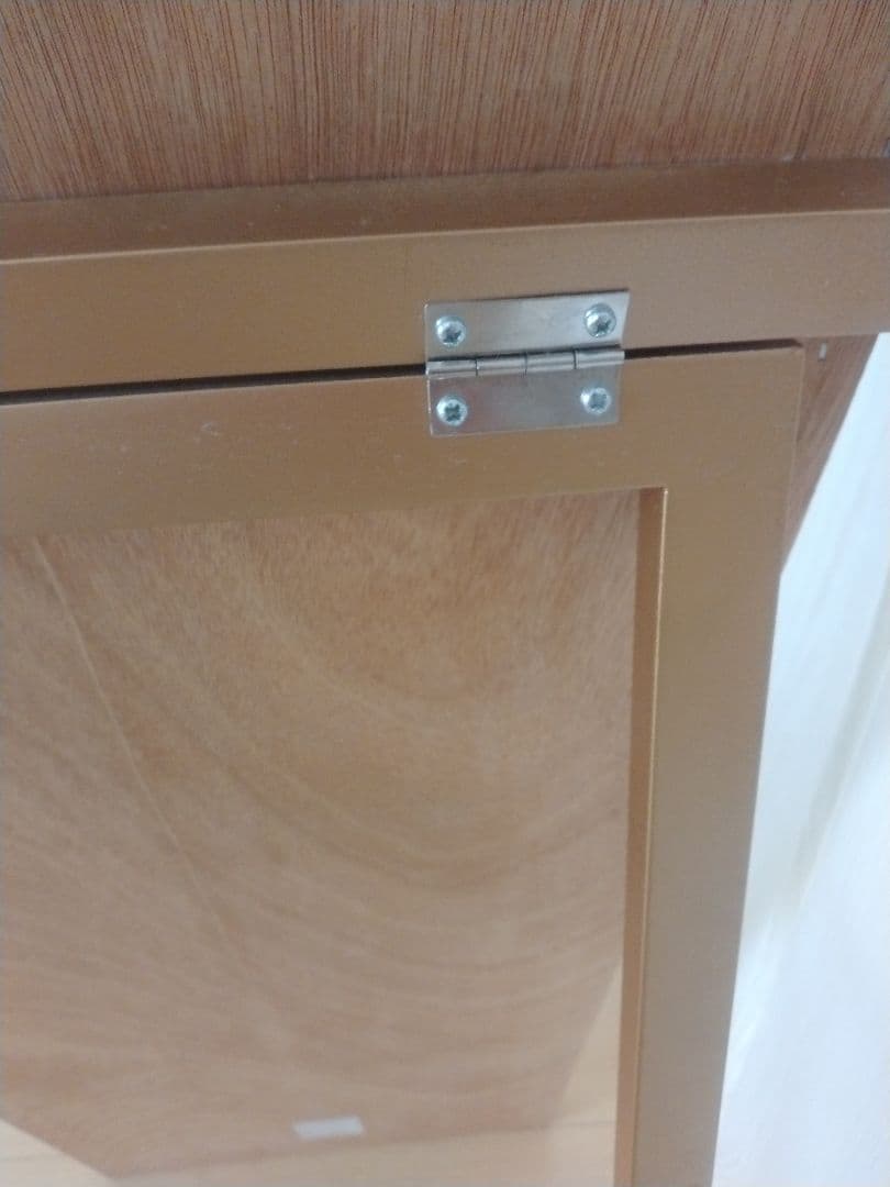 アンティーク　天然木枠のスタンドミラー