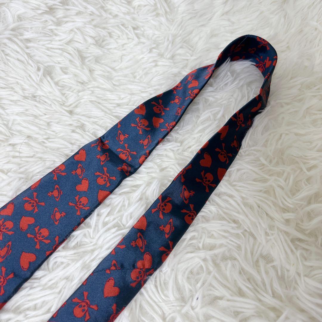 Vivienne Westwood ドクロ柄 ネクタイ イタリア製 オーブ