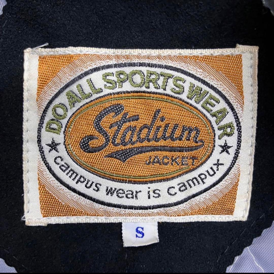 80s コーデュロイ スタジャン バーシティジャケット ネイビー VINTAGE