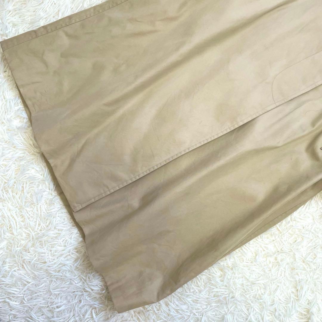 バーバリー ステンカラーコート ノバチェック ロング ヴィンテージ ベージュ