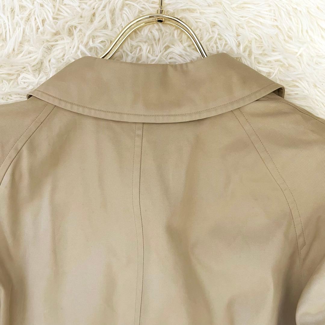 バーバリー ステンカラーコート ノバチェック ロング ヴィンテージ ベージュ