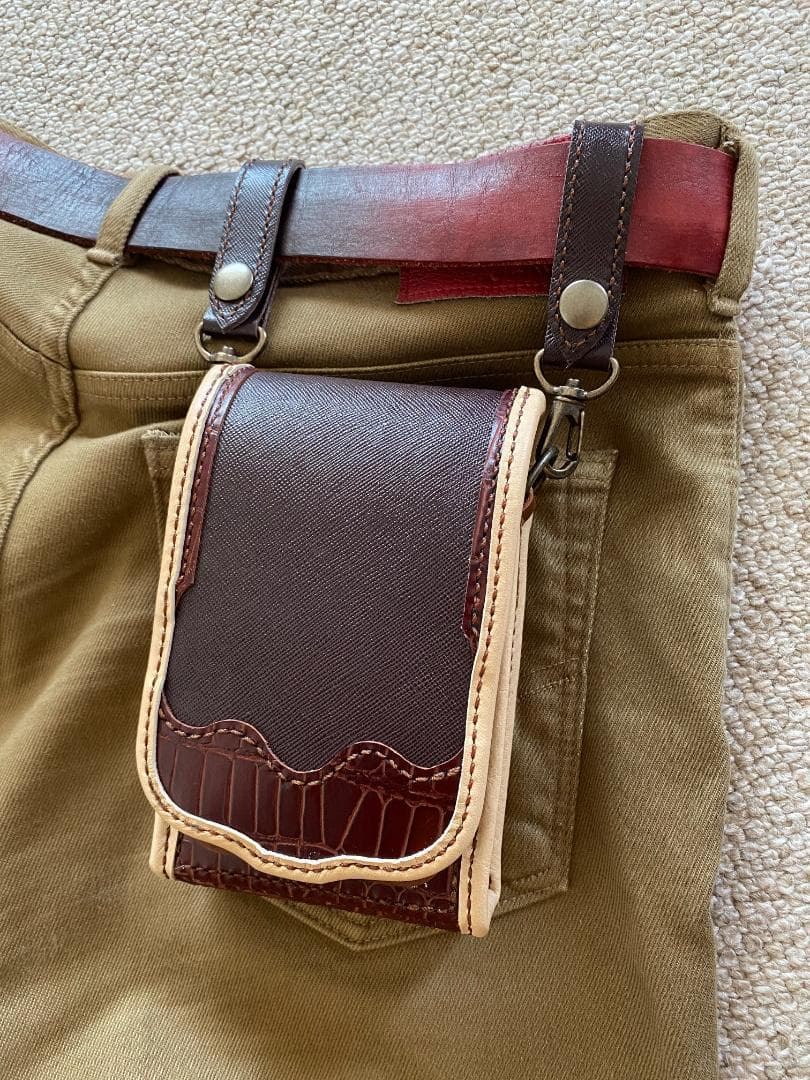 【レザーハンドメイド_全て手縫い】ドロップインダーツケースNo.51