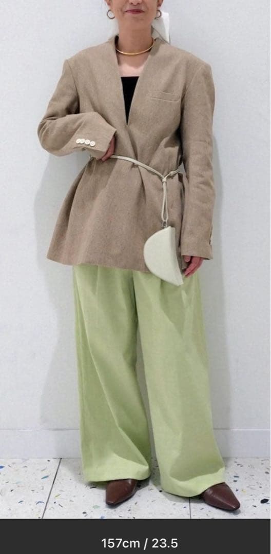 ADAM ET ROPE' ソフトスクエアフラットシューズダークブラウン24.5