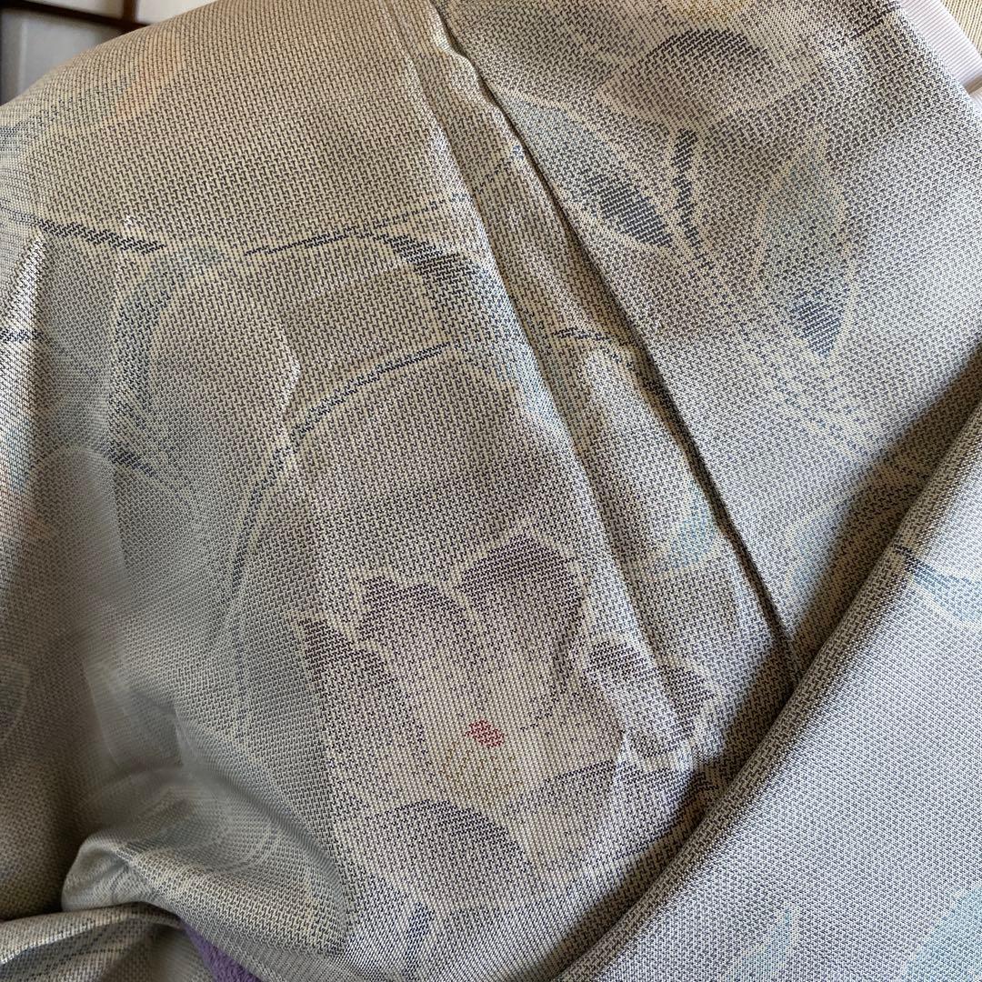 値下げ　白大島　色大島　オリエンタル花唐草