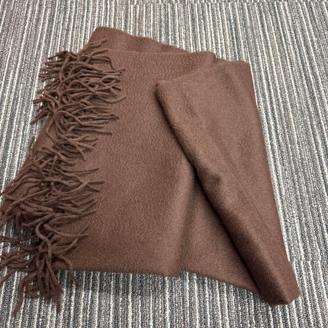 Johnstons of Elgin カシミヤ ストール ブラウン