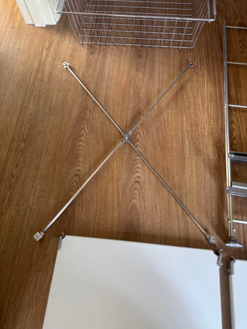 無印良品　ステンレスユニットシェルフ　ライトグレー　56センチ