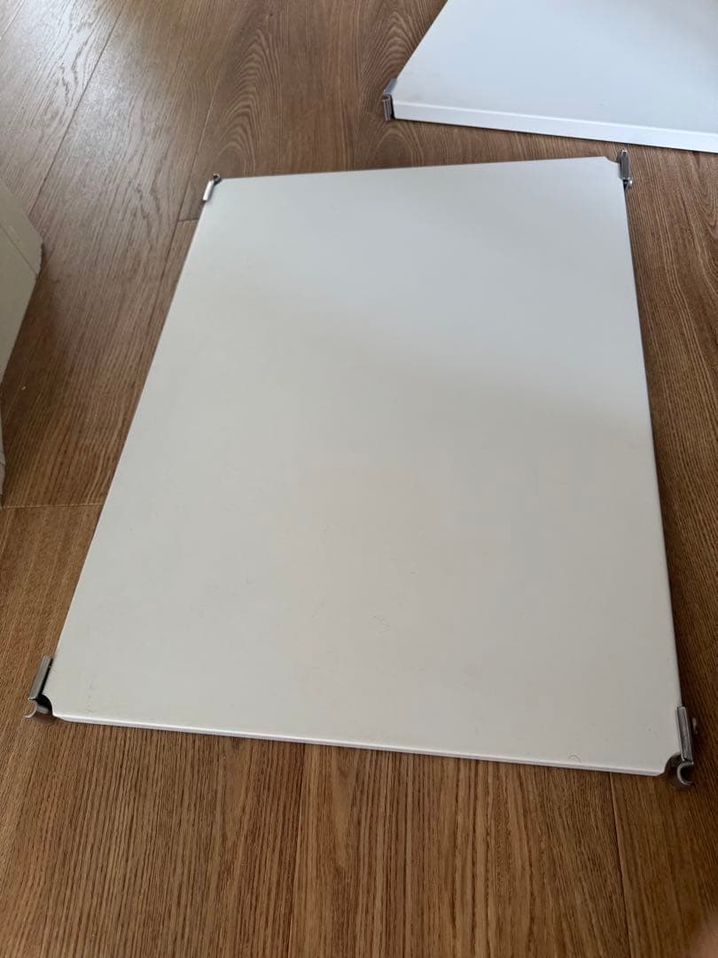 無印良品　ステンレスユニットシェルフ　ライトグレー　56センチ