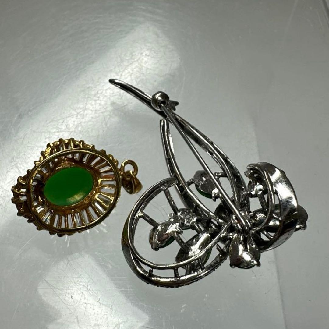 本翡翠　ネックレス　アクセサリー91g 東さ7-0417ア㉝