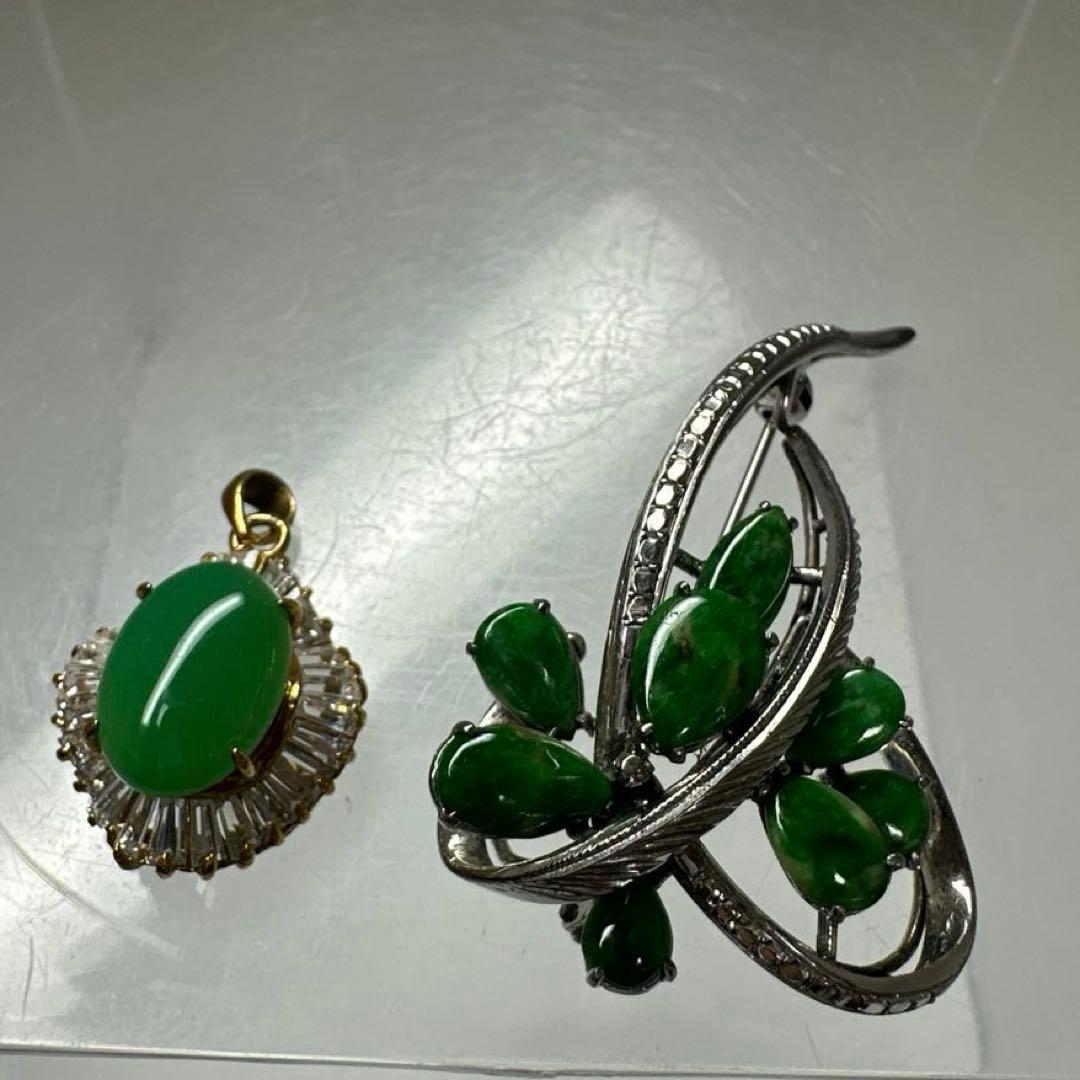 本翡翠　ネックレス　アクセサリー91g 東さ7-0417ア㉝