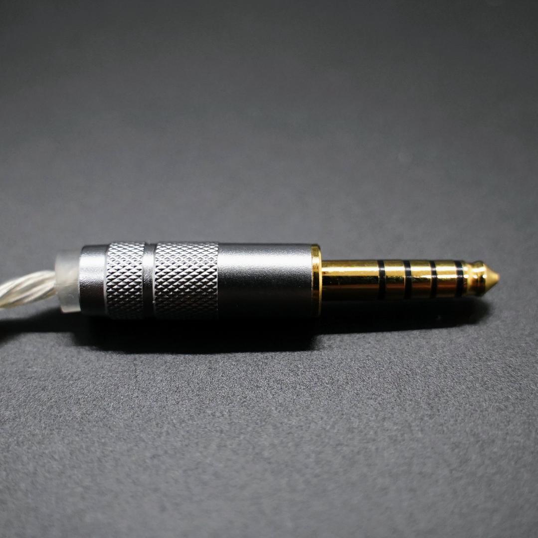 最高峰7N 超冷凍製単結晶銅銀メッキ！最高スペックリケーブル4.4mm/2pin