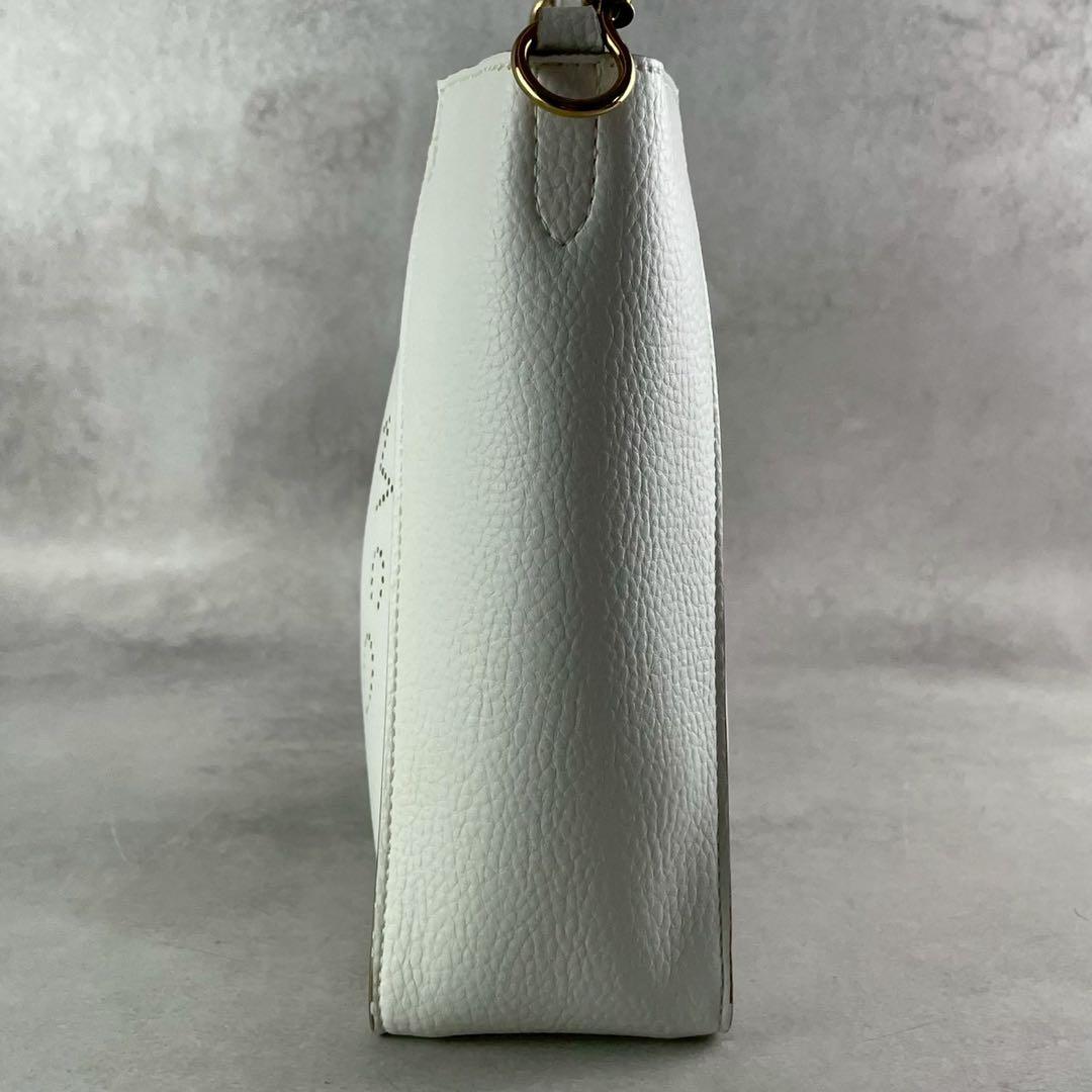 極美品 ステラマッカートニー ロゴ ショルダーバッグ ホワイト クロスボディ